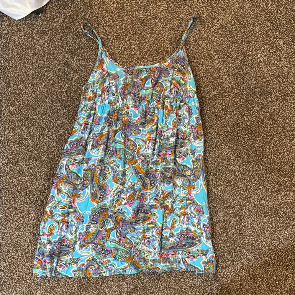 Colorful Paisley Print Dress